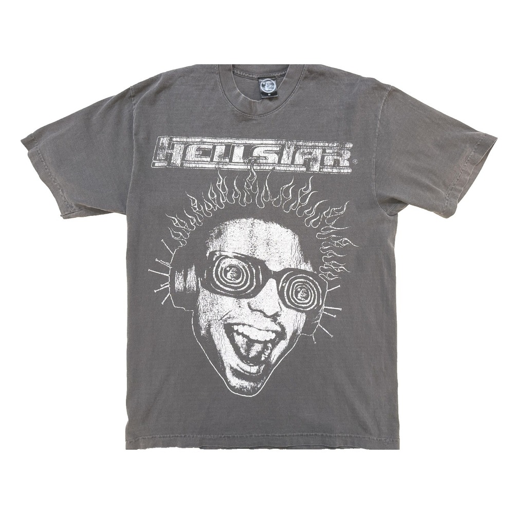 Hellstar Shirt Mens Med Gray Path to Paradise Heaven Sounds Streetwear Back Hit‎